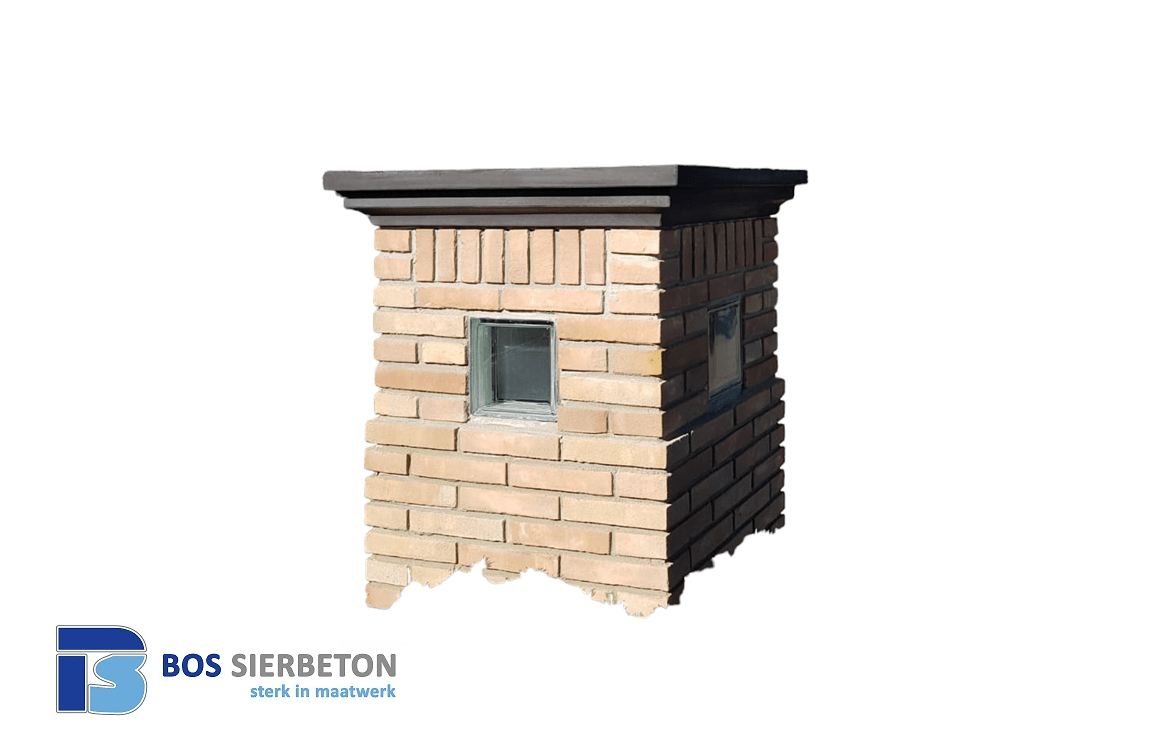 Vlak met sierrand 64 x 64 x 9 cm